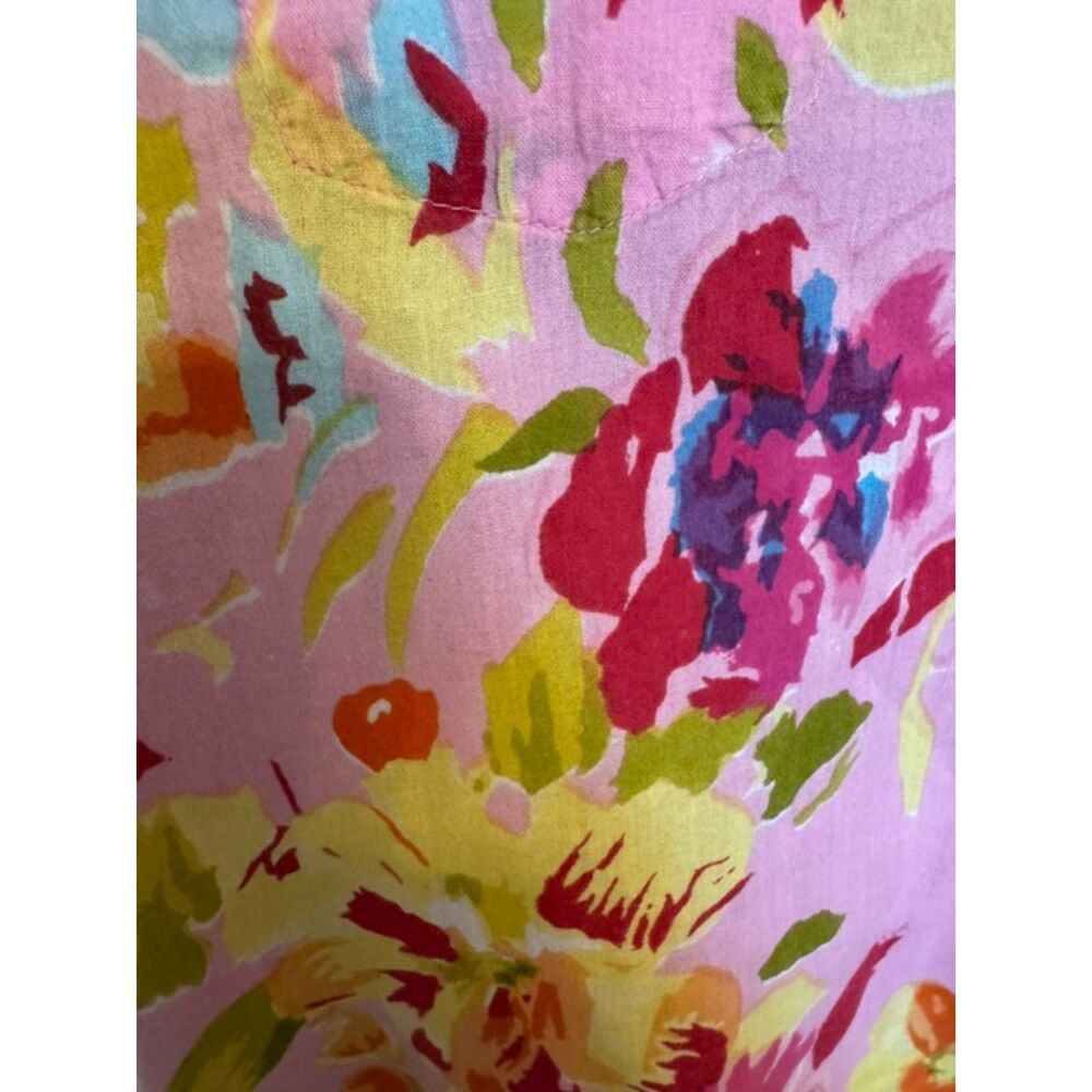 Boho chic cotton floral tunic - size Large - Picture 3 of 5